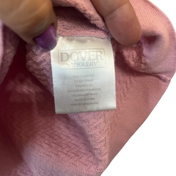 Dover Saddlery IconEQ Ladies' Rowan Equestrian Pink V-Neck Knit Sweater SZ XS - Picture 6 of 11